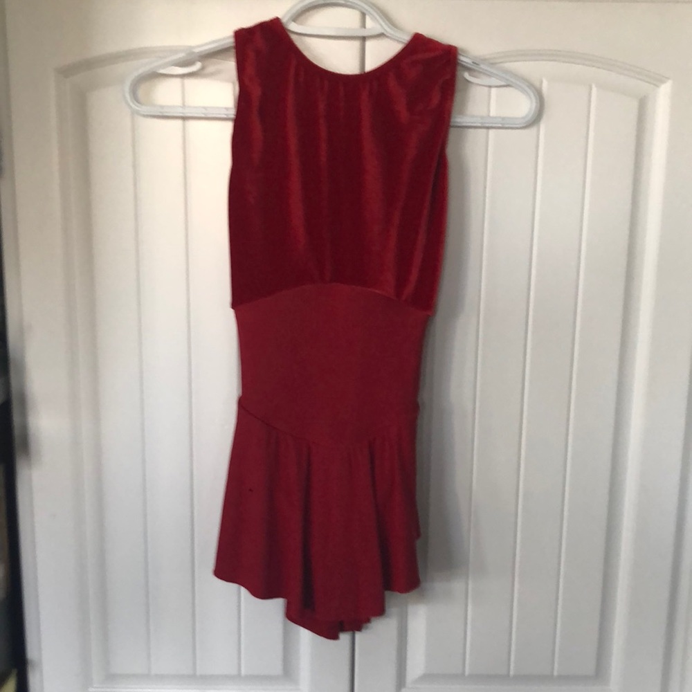 Girls 8-10 red skate dress
